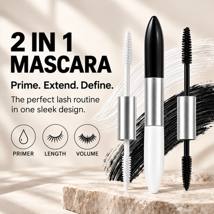 2-in-1 Primer + Mascara — Prep, Lengthen & Define in Two Easy Steps