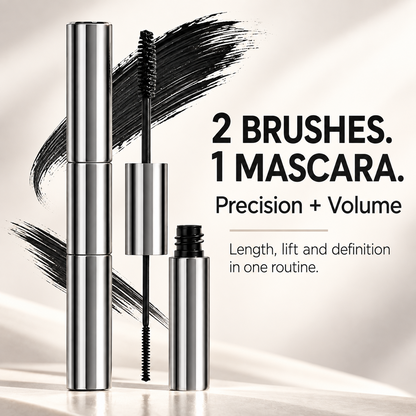 2-in-1 Dual-Ended Mascara — Precision Where You Need It, Volume Where You Want It.