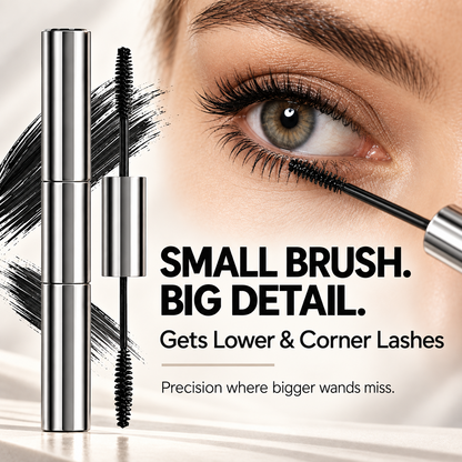 2-in-1 Dual-Ended Mascara — Precision Where You Need It, Volume Where You Want It.