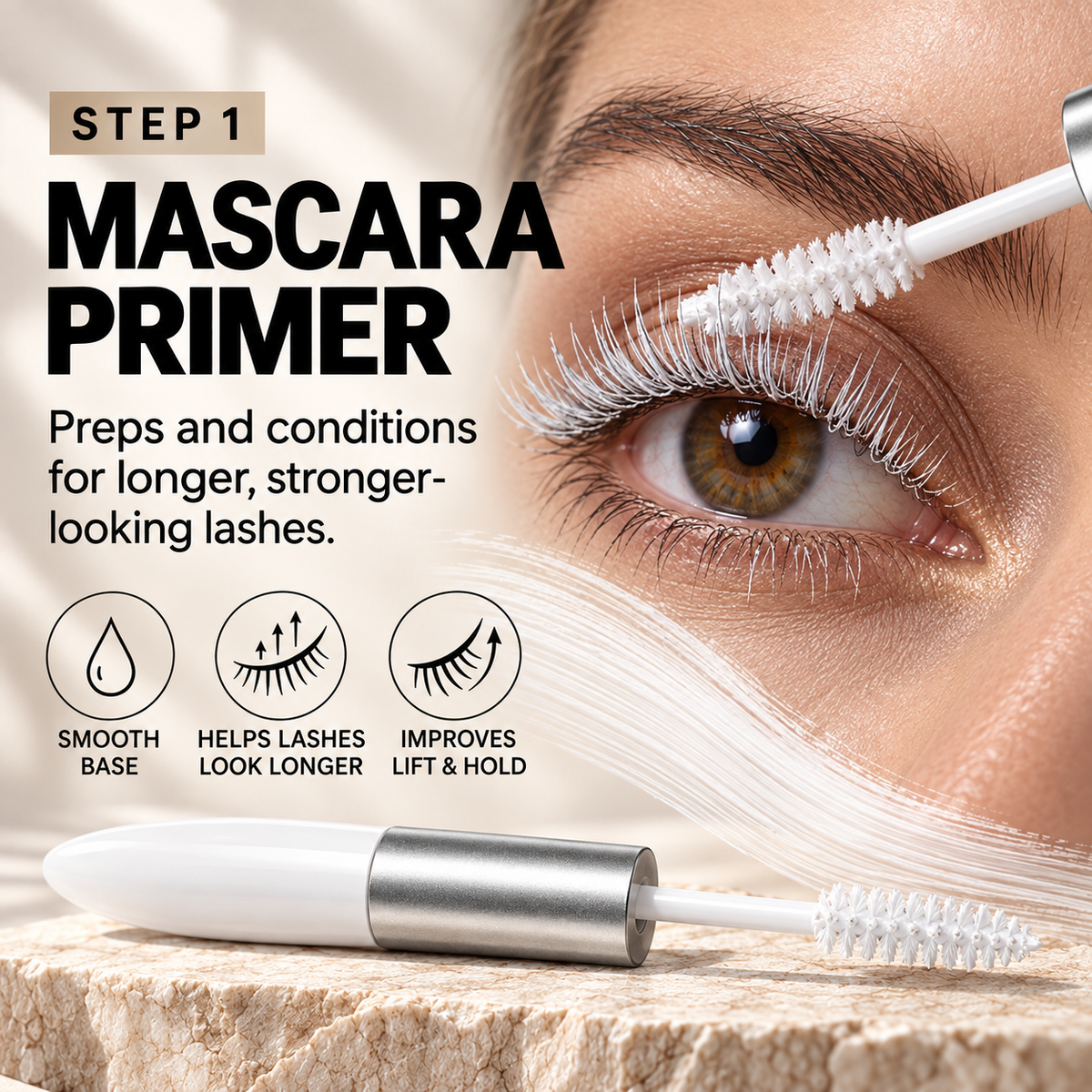 2-in-1 Primer + Mascara — Prep, Lengthen & Define in Two Easy Steps