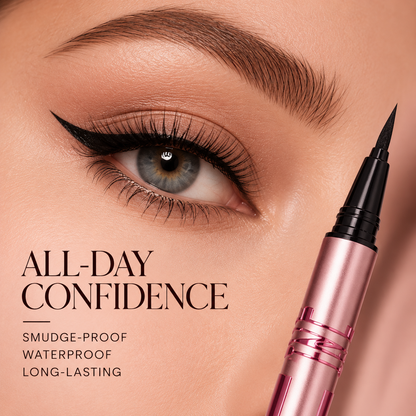 Ultra-Fine Liquid Eyeliner Pen — Create Perfect Lines in One Smooth Stroke.