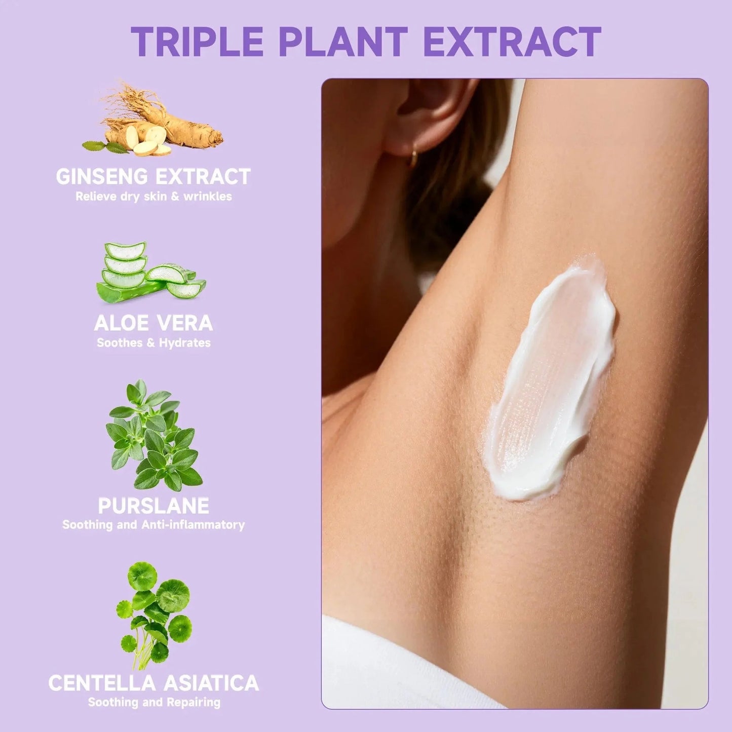 Gentle Hair Removal Cream Duo ✨ Smooth Skin, No Pain — Perfect for Sensitive Skin 💜