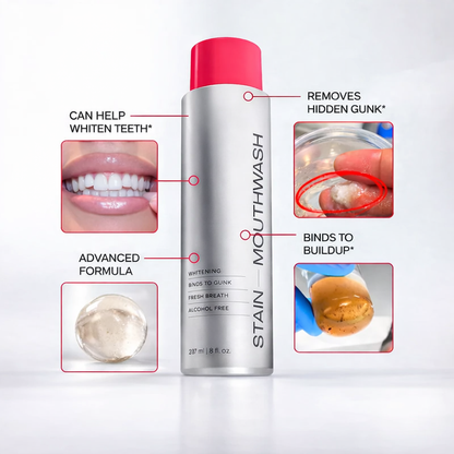 🏆⚡25K+ SOLD！Stain Whitening Mouthwash for White Teeth