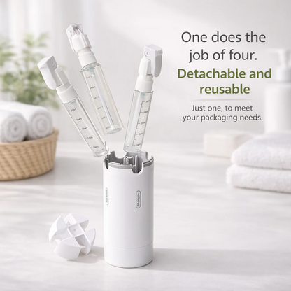 4-in-1 Portable Cosmetic Shampoo Dispenser
