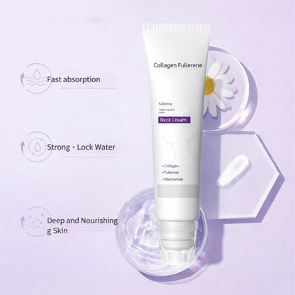 ✨ 5-Roller Neck Firming Cream | Smooth Wrinkles, Sculpt & Hydrate with Hyaluronic Acid + Vitamin C & E