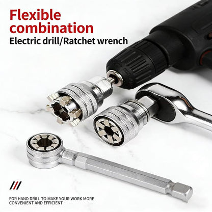 🔧 Universal Socket Wrench Tool – Fits Most Nuts & Bolts for Home, Auto & DIY Repairs
