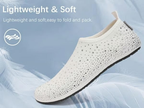 🏖️ Women’s Barefoot Water Shoes – Lightweight Slip-On Slippers for Travel, Beach & Home