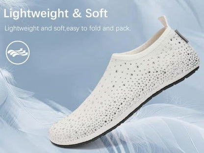 🏖️ Women’s Barefoot Water Shoes – Lightweight Slip-On Slippers for Travel, Beach & Home