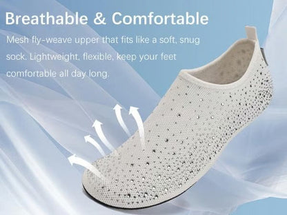 🏖️ Women’s Barefoot Water Shoes – Lightweight Slip-On Slippers for Travel, Beach & Home