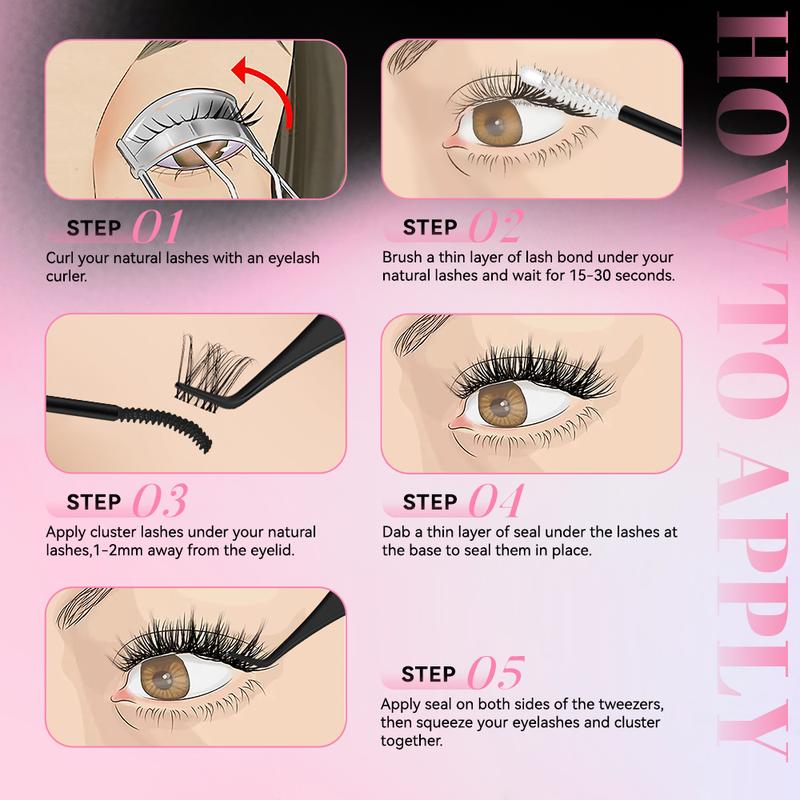 ✨ 2-in-1 Lash Cluster Bond & Seal – Waterproof, Long-Lasting Hold for Effortless DIY Lashes