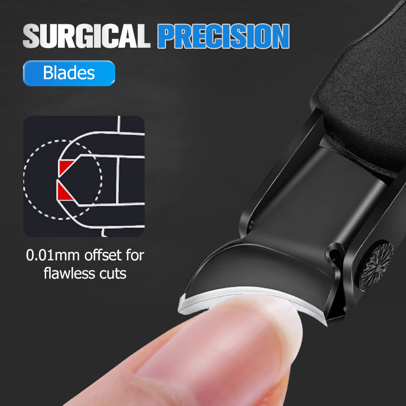 Precision slanted blade close up